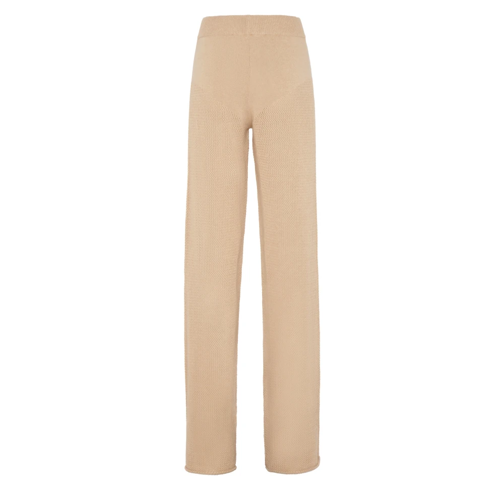 MVP wardrobe Cambria Gebreide Broek Beige Dames