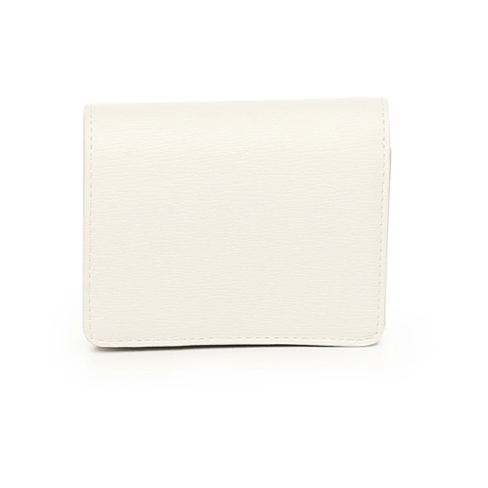 Love Moschino Witte Portemonnee met Gouden Logo White Dames
