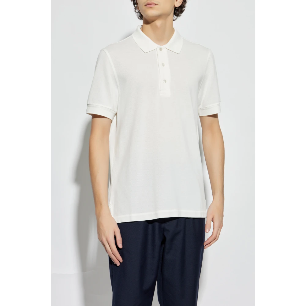 Tom Ford Polo met logo White Heren