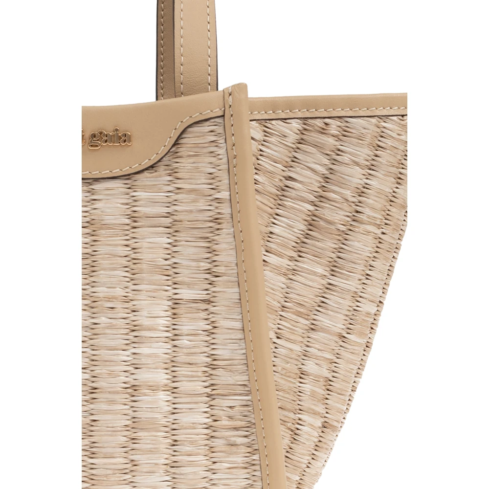 Cult Gaia Saddie Kleine Handtas Beige Dames