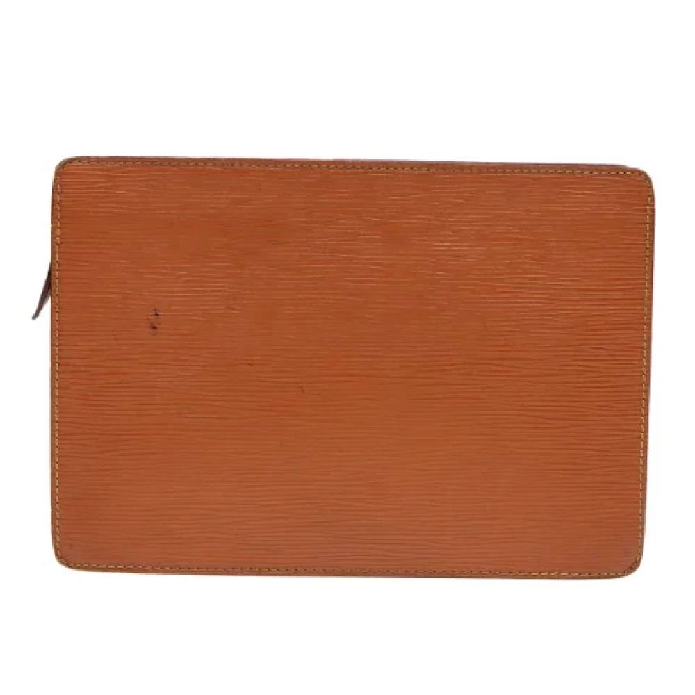Louis Vuitton Vintage Pre-owned Leather clutches Brown Dames