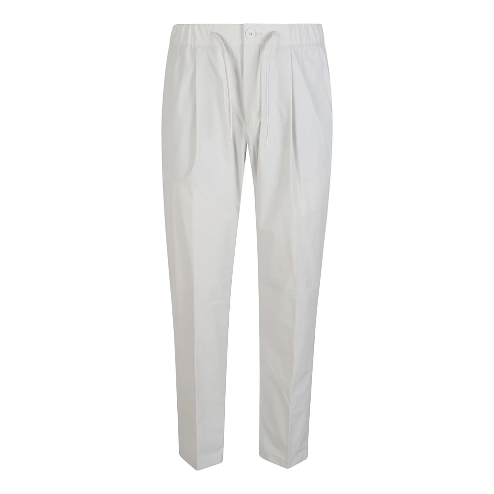 Herno Uomo Bianco Pantaloni, L, New,