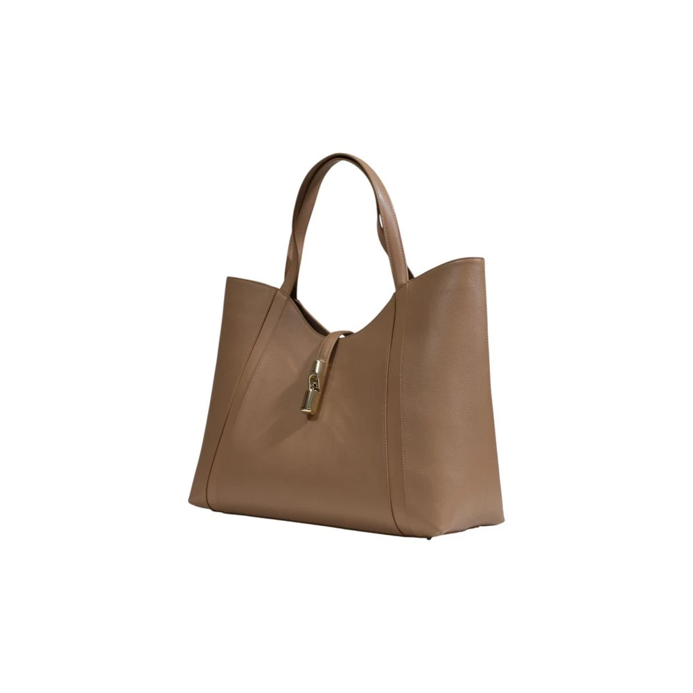 Furla Beige Leren Handtas Herfst Winter Collectie Beige Dames