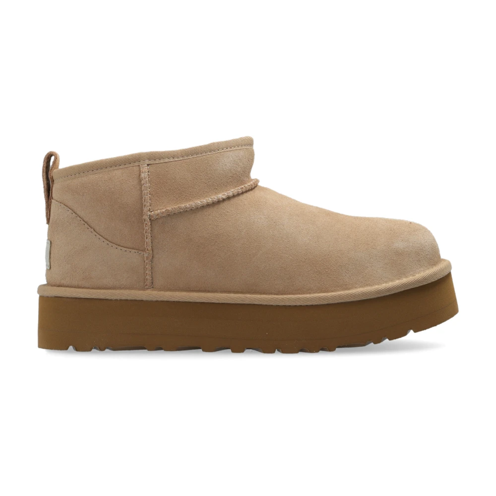 UGG K Classic Ultra Mini Platform snö stövlar Beige, Unisex