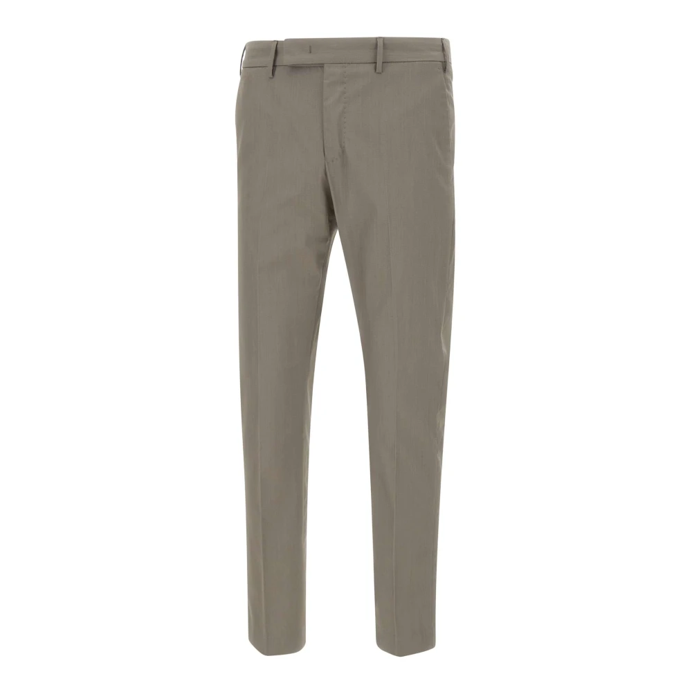 PT Torino Slim Fit Grijze Broek Edge Collection Gray Heren