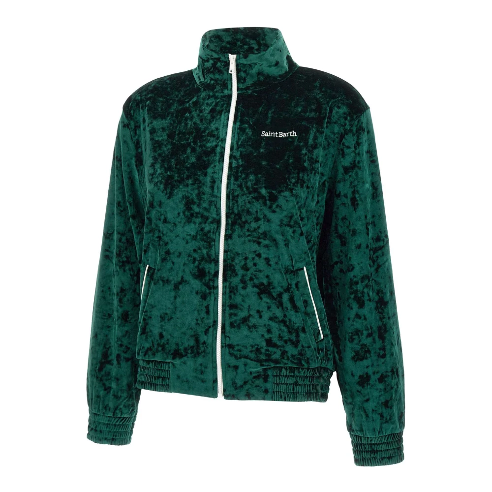 MC2 Saint Barth Smaragdgroene Miriam Sweatshirt Green Dames