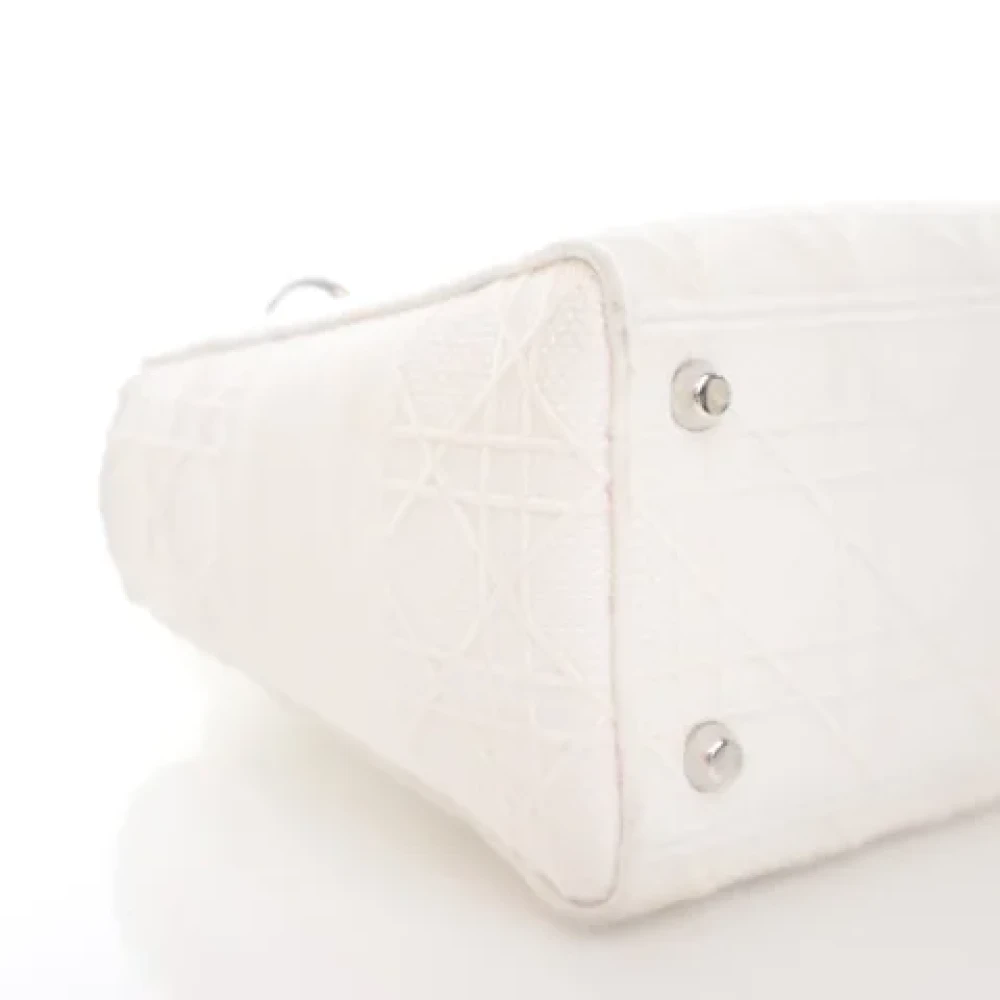 Dior Vintage Pre-owned Canvas dior-bags White Dames