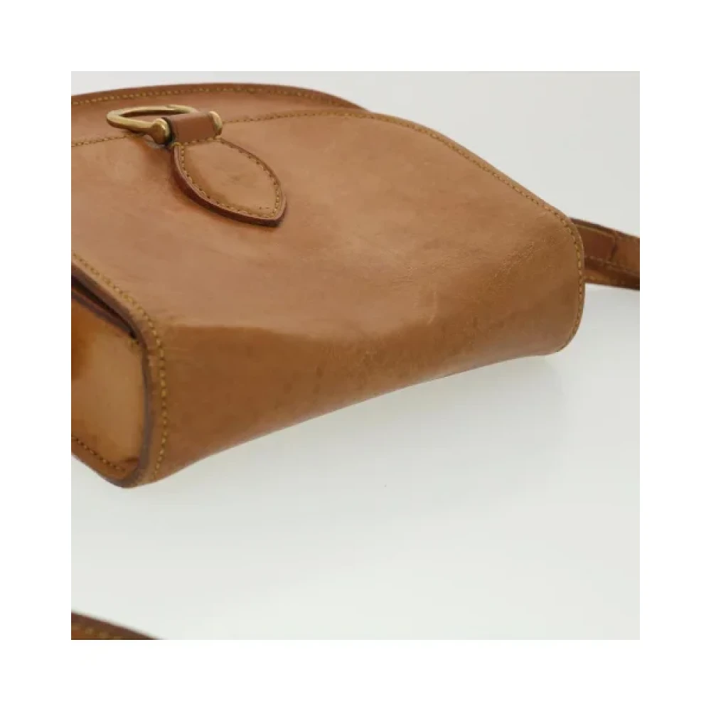 Louis Vuitton Vintage Beige Nomade Leren Clutch Planner Brown Dames