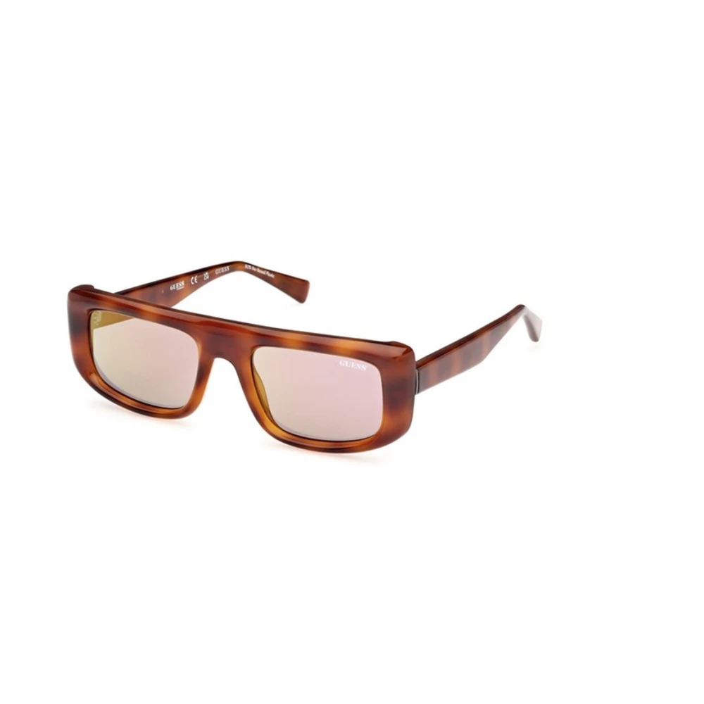 Guess Unisex Brown Sunglasses, 53 Mm, Square Sunglasses