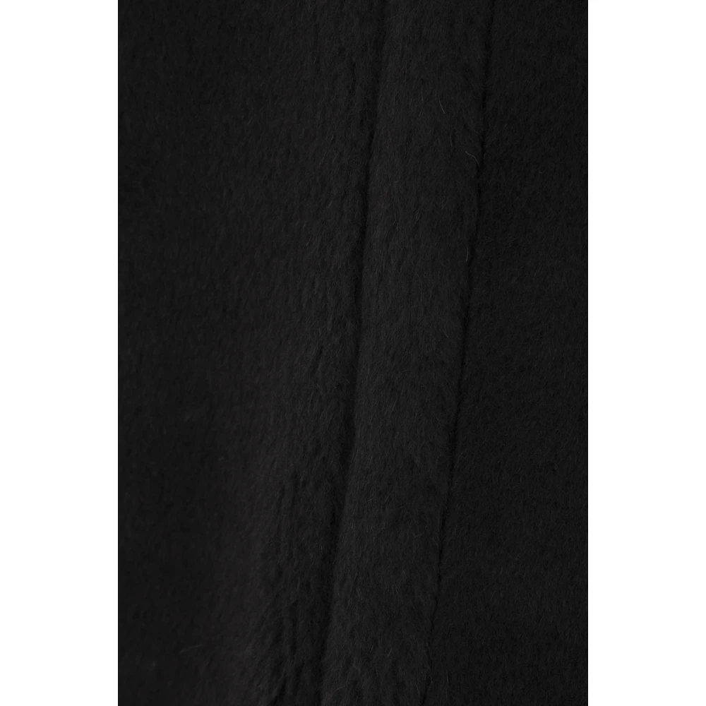 Max Mara Zwarte Teddyjas met Asymmetrische Rits Black Dames