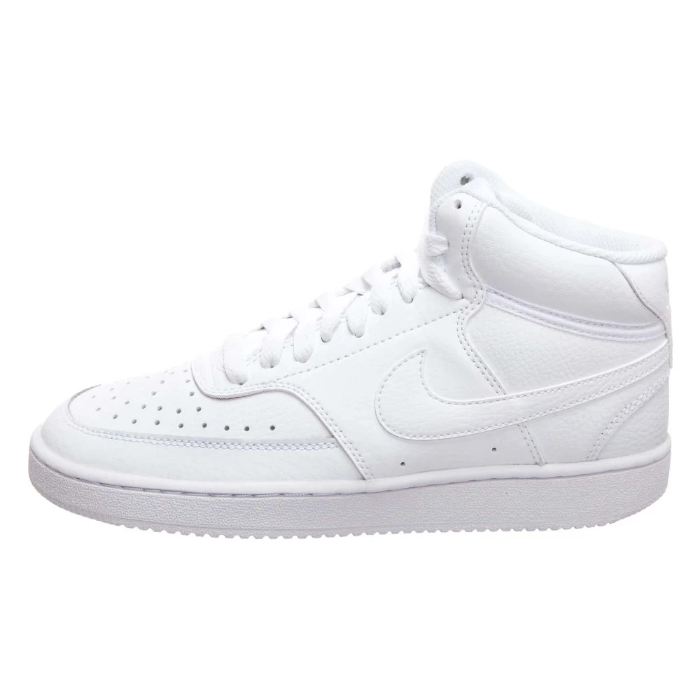 Nike Women's White Skateboarding, 6 Uk, Court Vision Mid