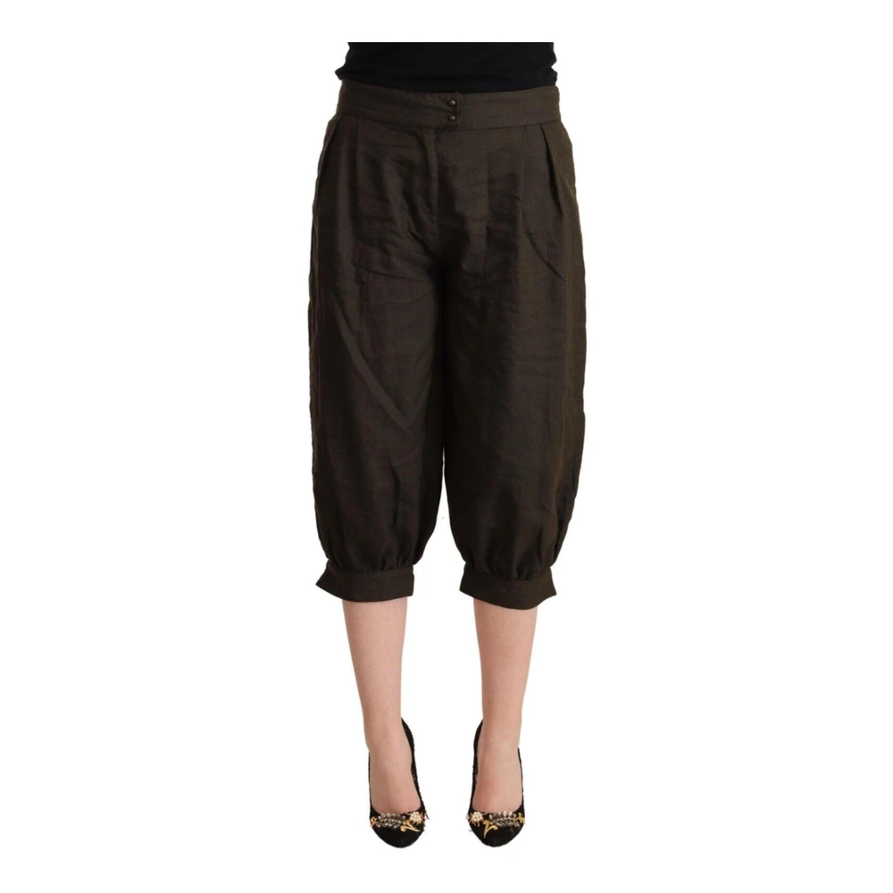 Gianfranco Ferré Cropped Trousers Brown Dames