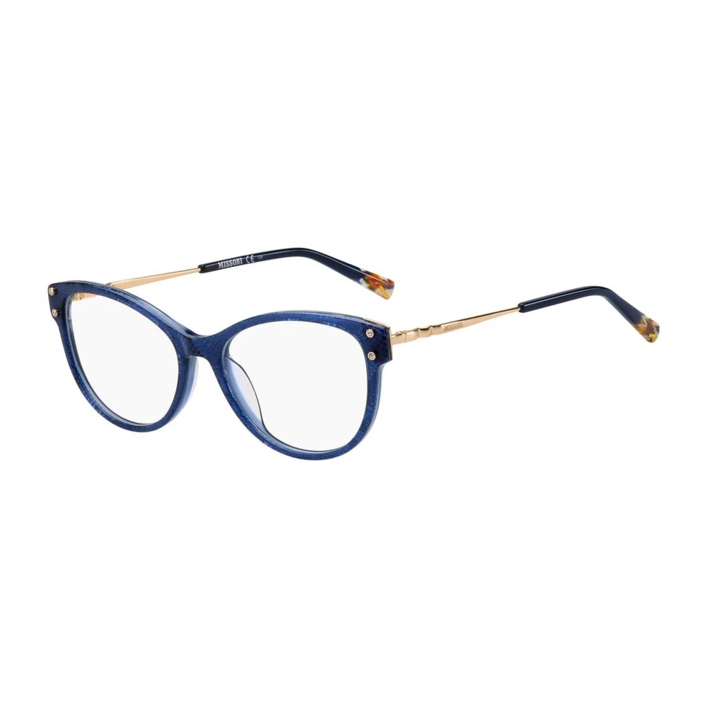 Missoni Women's Blue Glasses, One Size, Acetate Frames With Dial