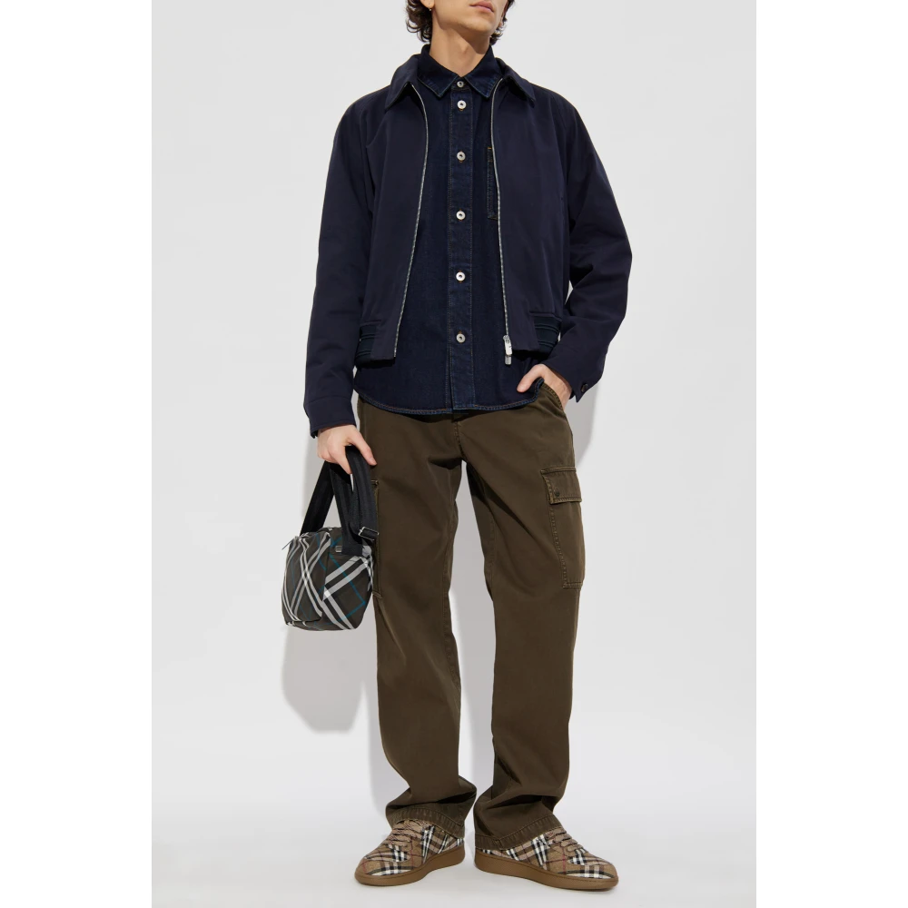 Burberry Straight leg jeans Green Heren