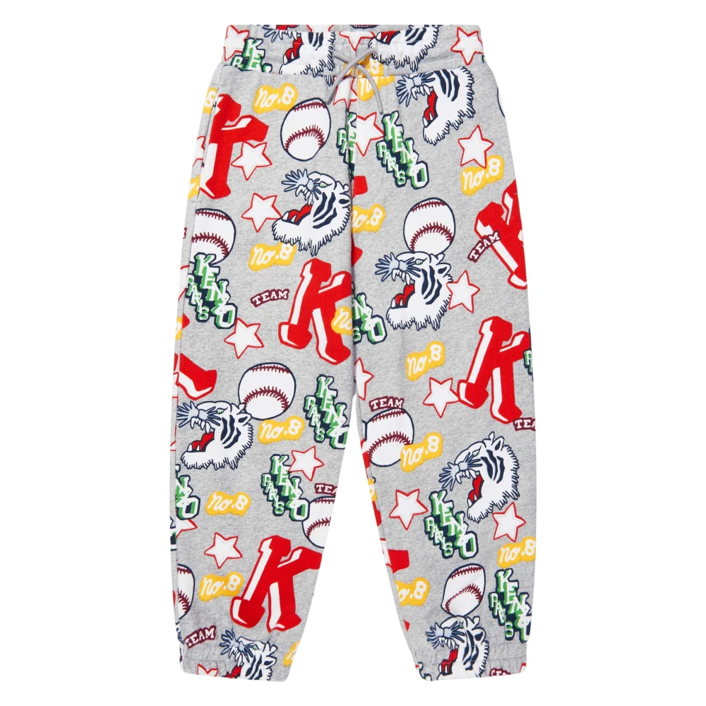 Kenzo Gray Sweatpants, Male, 2 Y, Boys Club Joggers In Grey