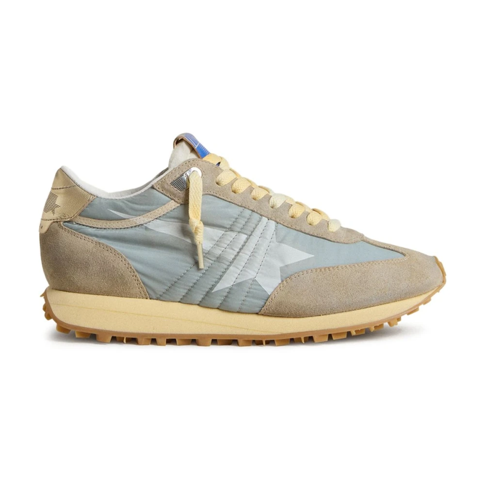 Golden Goose Blauwe Logo Print Veterschoenen Dames Schoenen Veelkleurig Multicolor