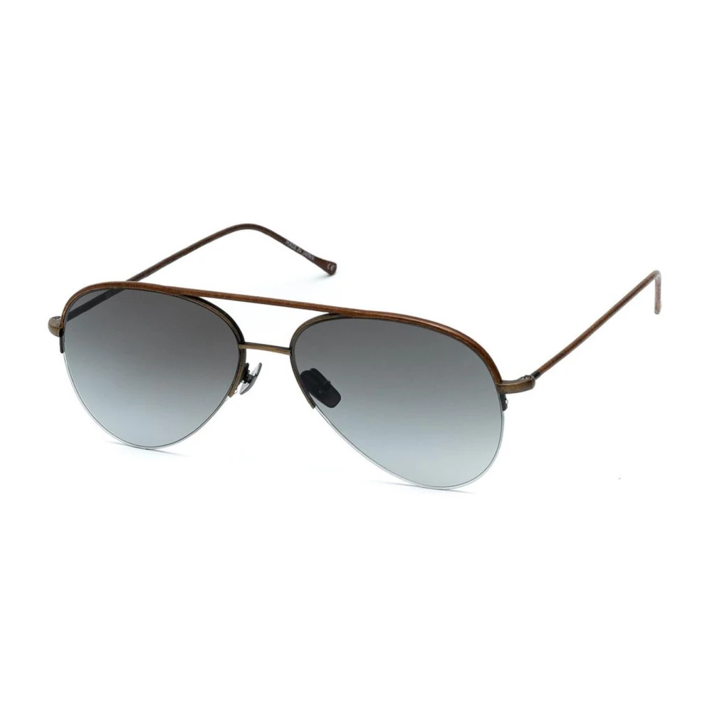 Belstaff Men's Brown Titanium Sunglasses With Uv Protection