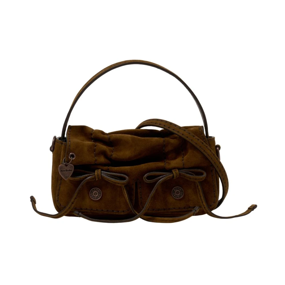 Acne Studios Women's Brown Handbags, One Size, Multipocket Micro Crossbody