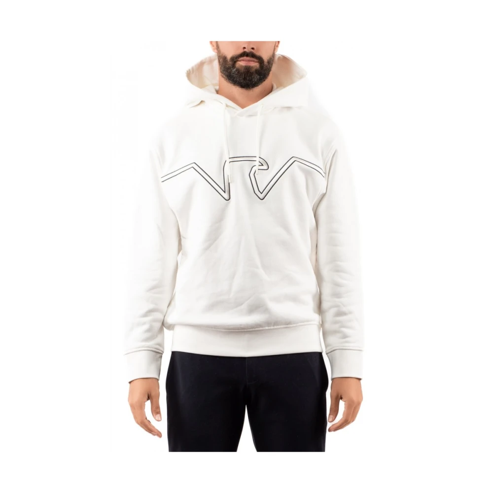 Emporio Armani Men's White Stylish Sweatshirt - Hoodies - M - Sweatshirts & Hoodies