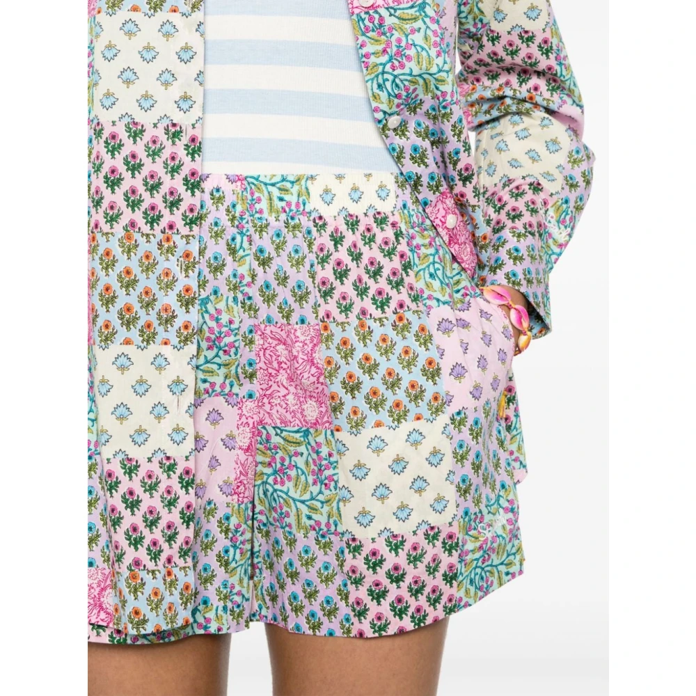 MC2 Saint Barth Shorts met bloemenprint en elastische tailleband Multicolor Dames