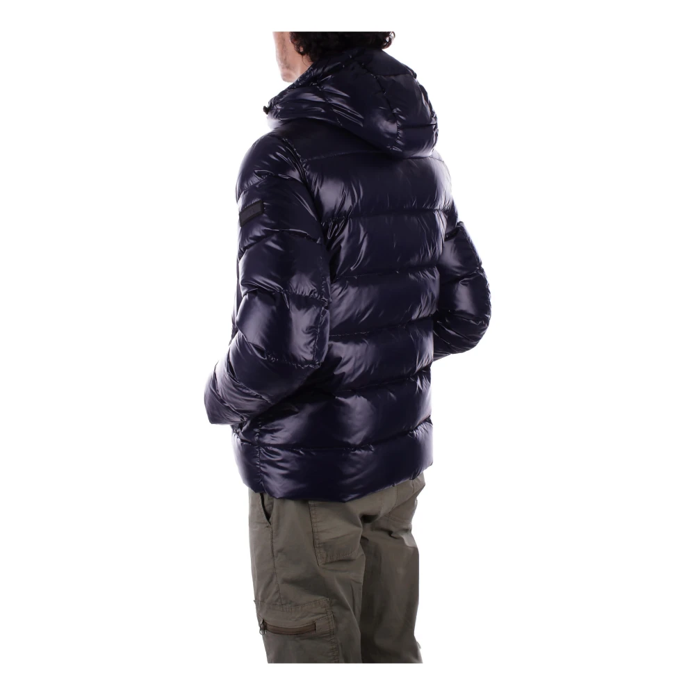 Fay Blauwe Hoodie Dubbele Rits Zakken Blue Heren