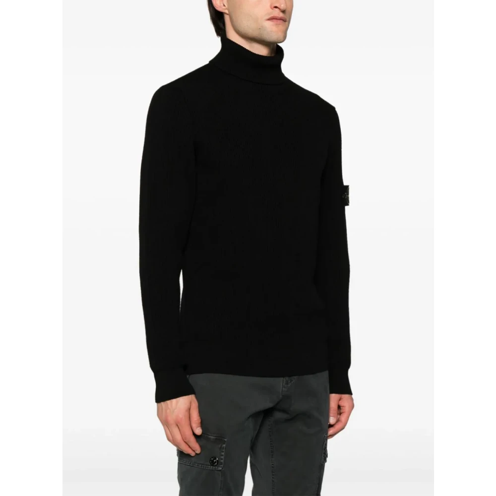 Stone Island Zwarte Sweaters voor Mannen Black Heren