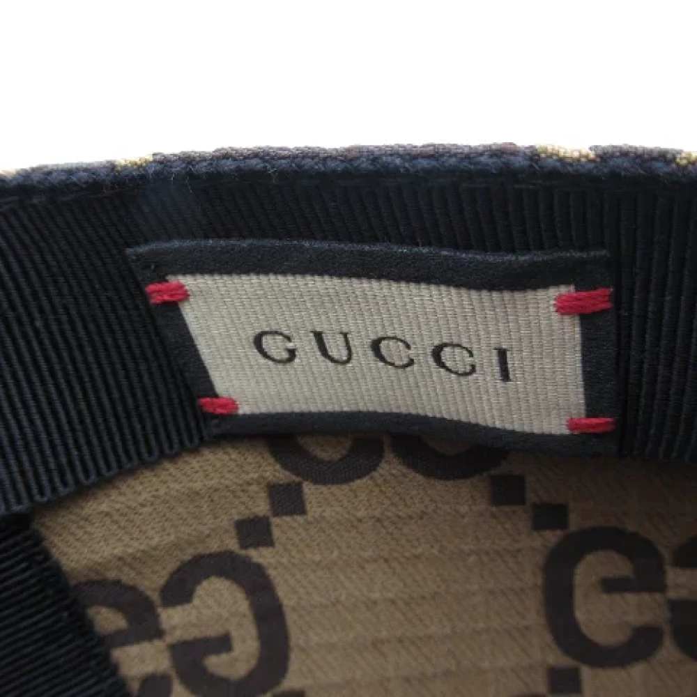 Gucci Vintage Pre-owned Fabric hats Brown Dames