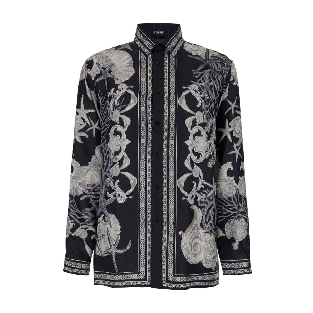 Versace Barocco Sea Print Klassieke Shirt Multicolor Heren