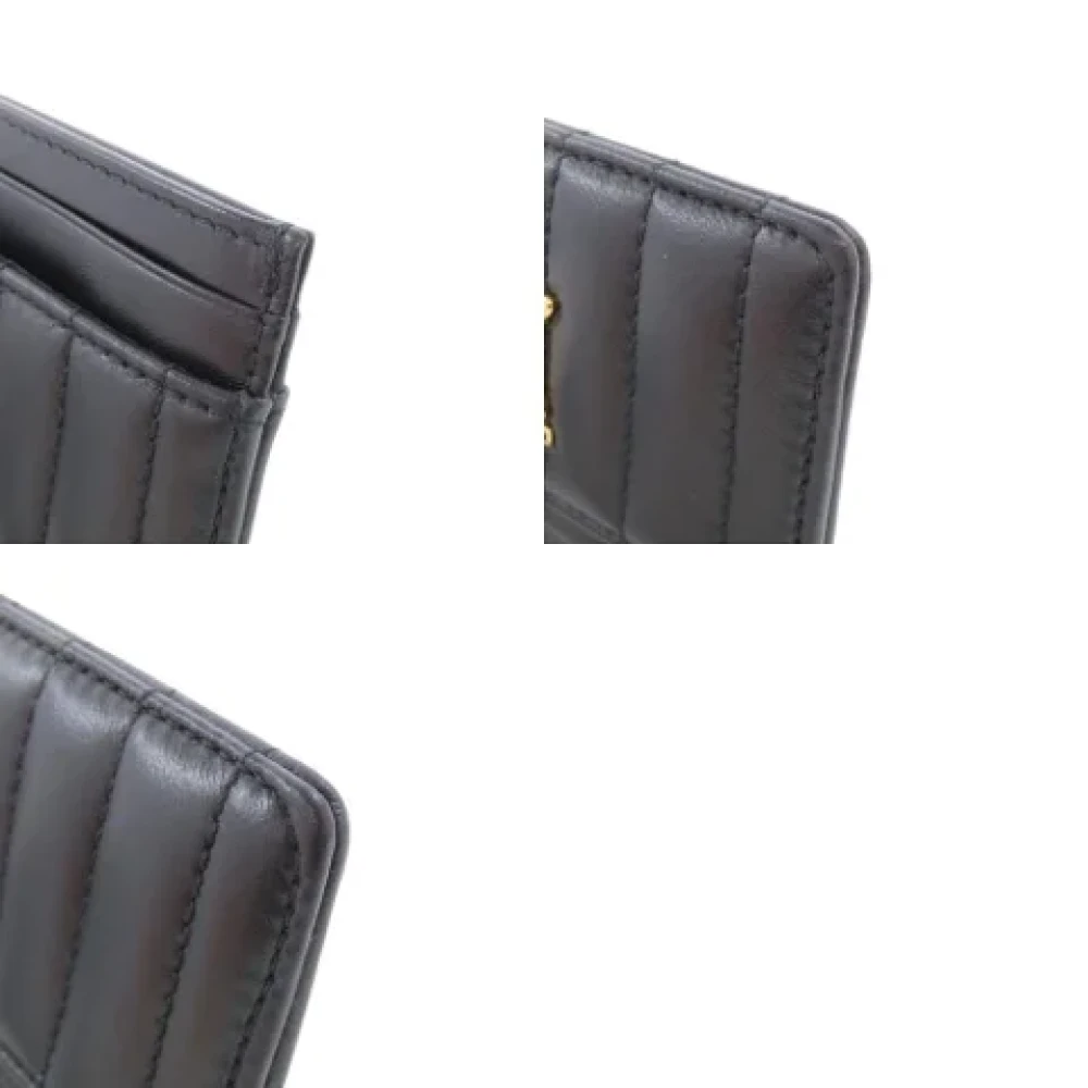 Burberry Vintage Pre-owned Leather wallets Black Dames