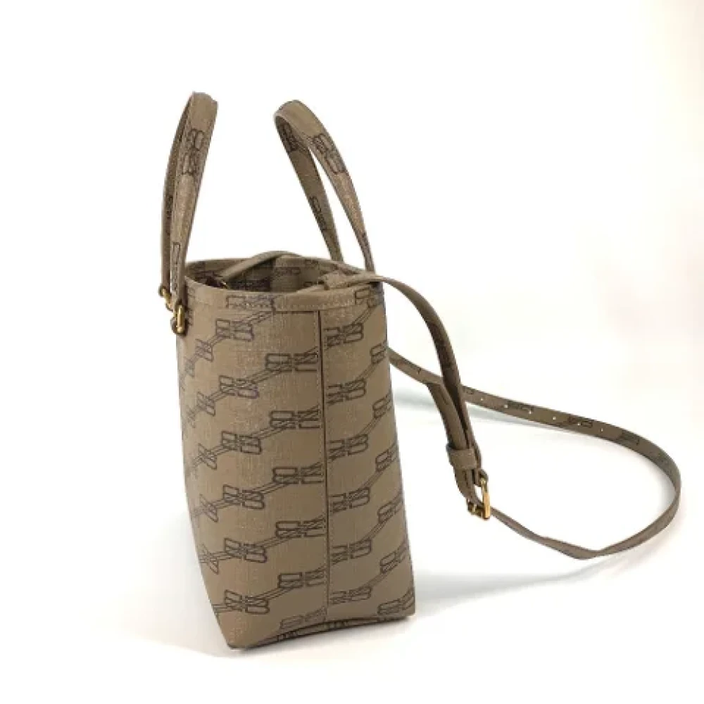 Balenciaga Vintage Pre-owned Leather balenciaga-bags Beige Dames