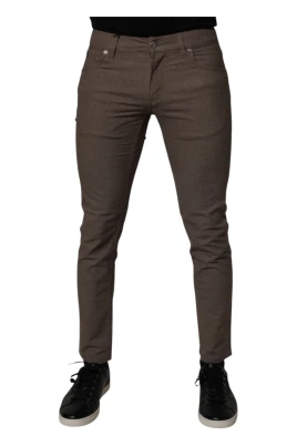 Bruna bomullsstretch chinos