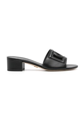black-leather-slip-on-block-heel-shoes