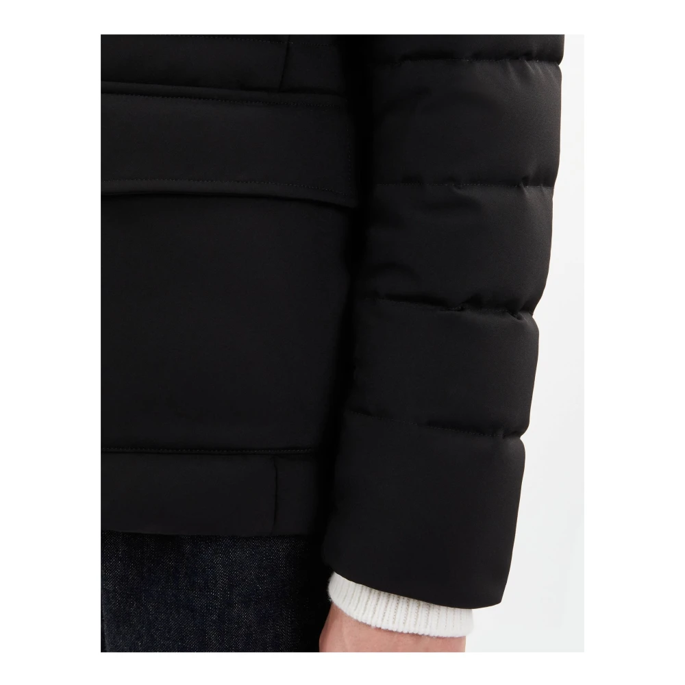 Fay Zwarte Donsjas met Afneembare Capuchon Black Heren
