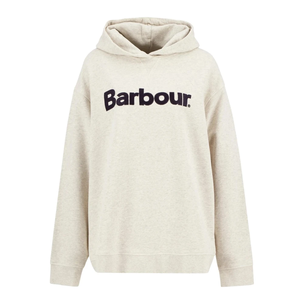 Barbour Women's White Hartland Hoodie - Hoodies - S - Sweatshirts & Hoodies