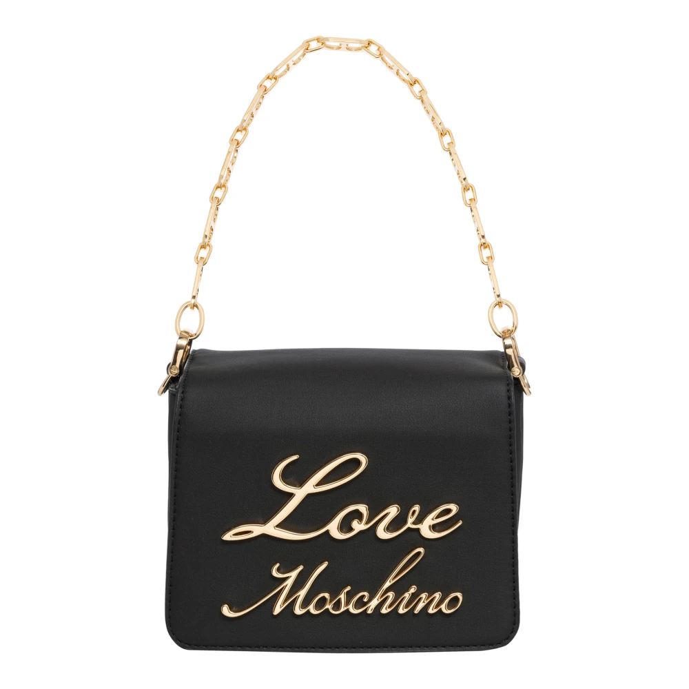 Love Moschino Handtas met Logo Black Dames
