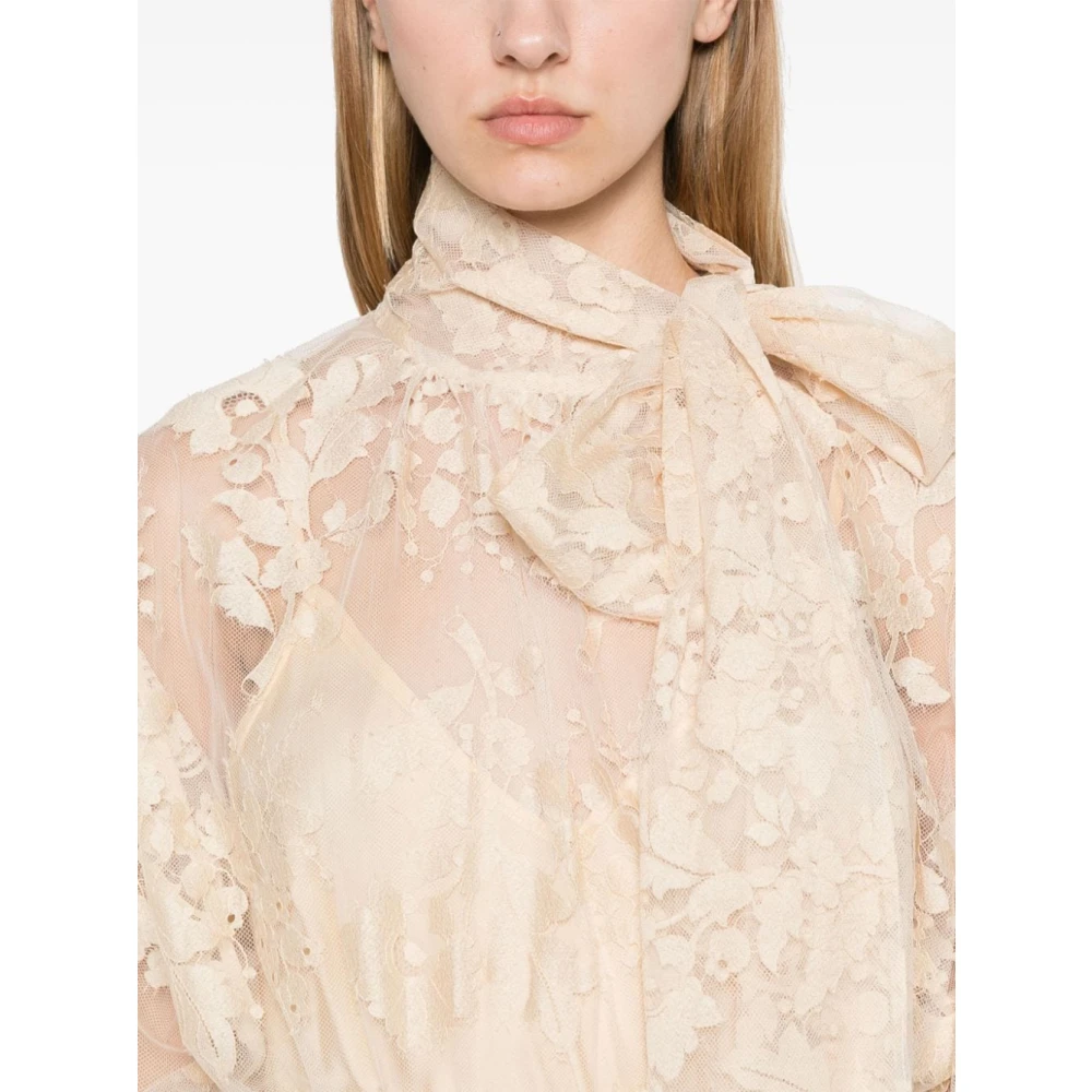 Zimmermann Beige Illustratie Katoenen Shirt Beige Dames