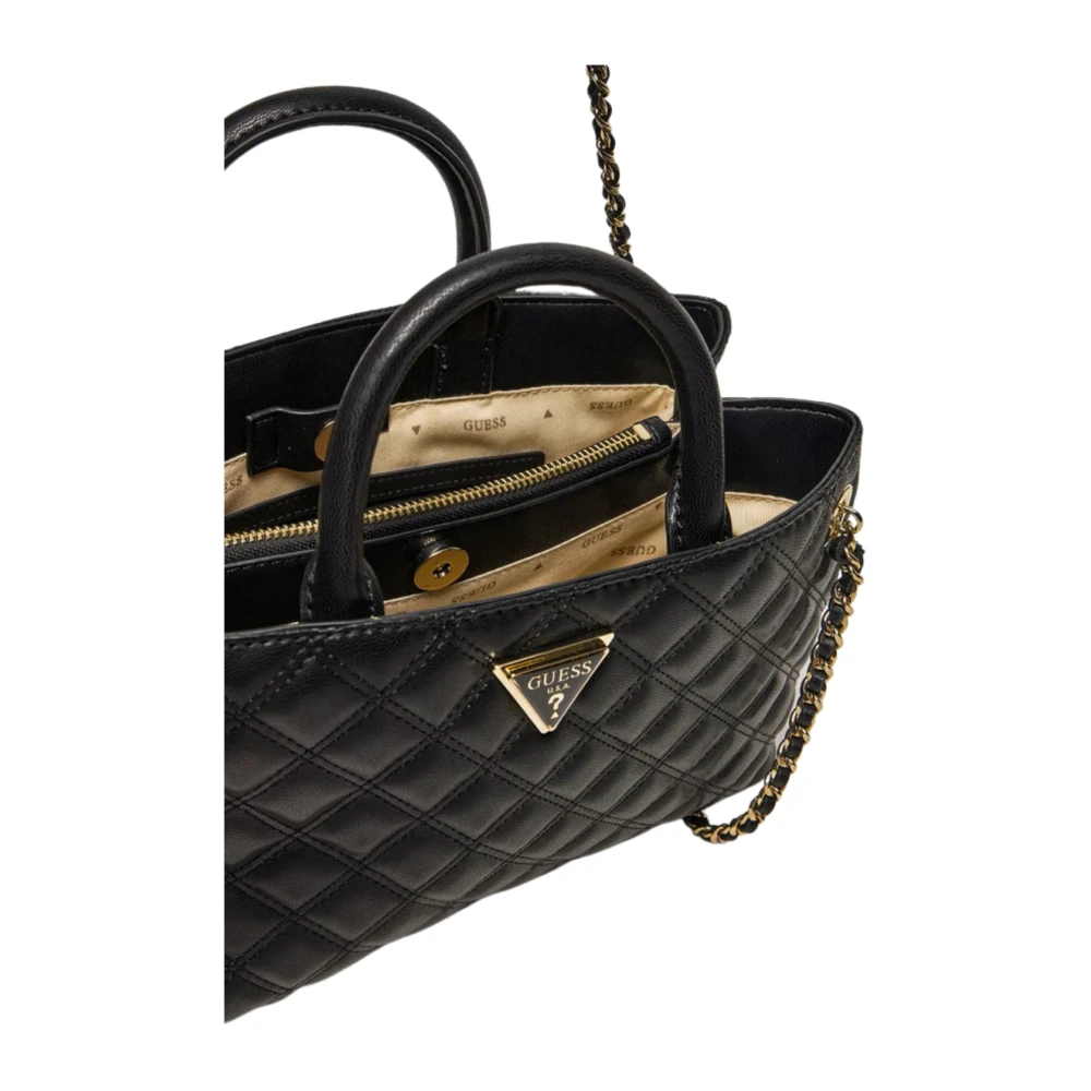 Guess Schouder Satchel Zwarte Tas Black Dames