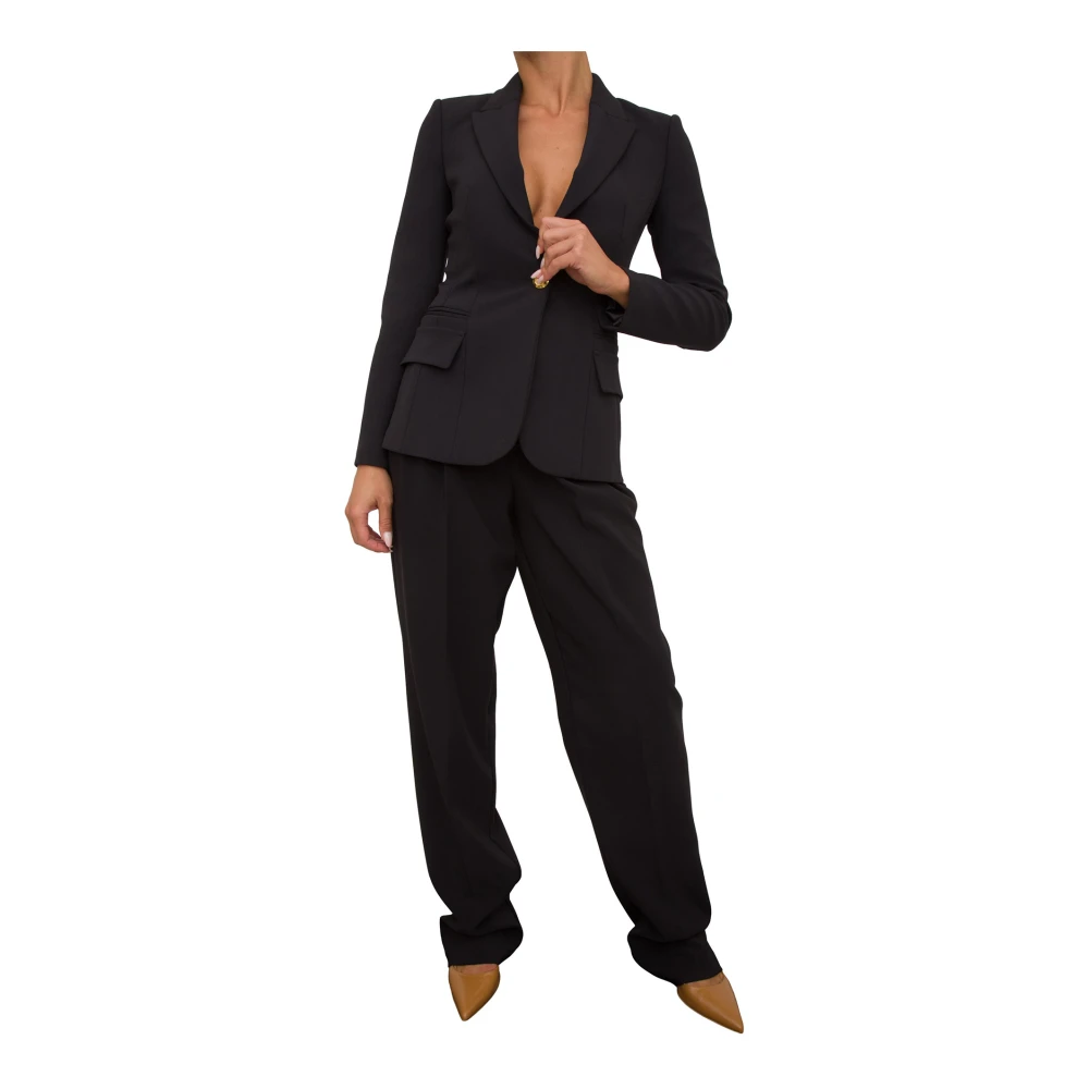 Elisabetta Franchi Stijlvolle Broek voor Vrouwen Black Dames
