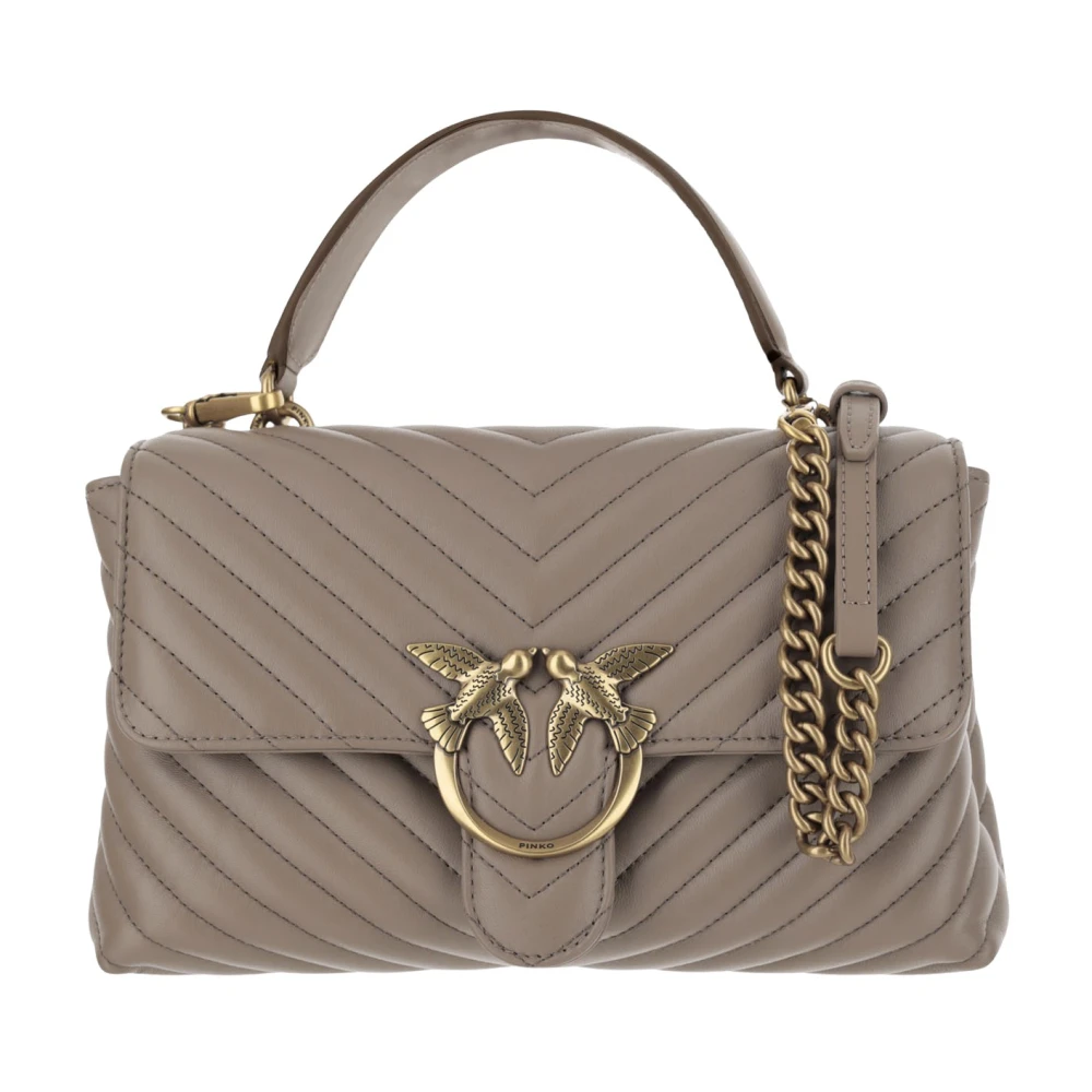 Pinko Love Lady Puff Classic Bag - Female - Handbags - Beige - One Size - Bags