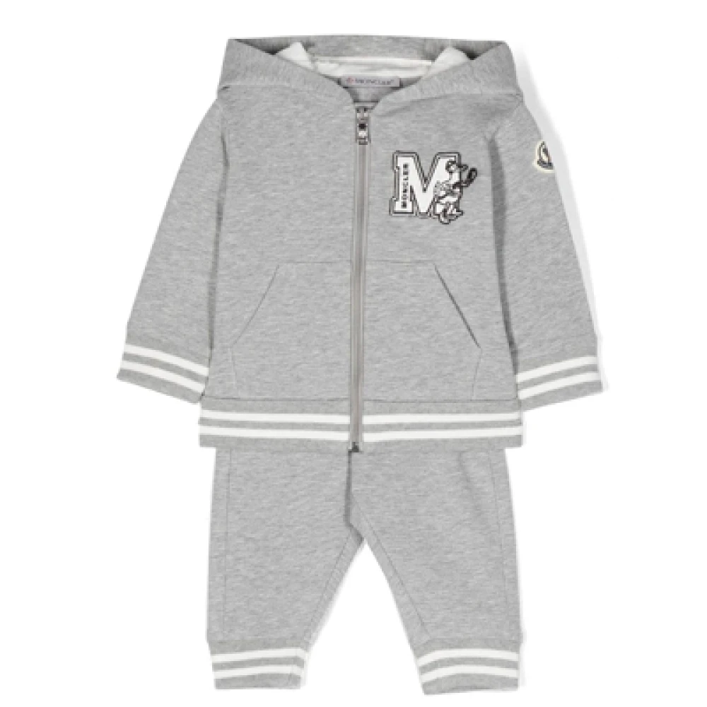 Moncler Barn Grå Sportig Bomulls Tracksuit Gray, Pojke