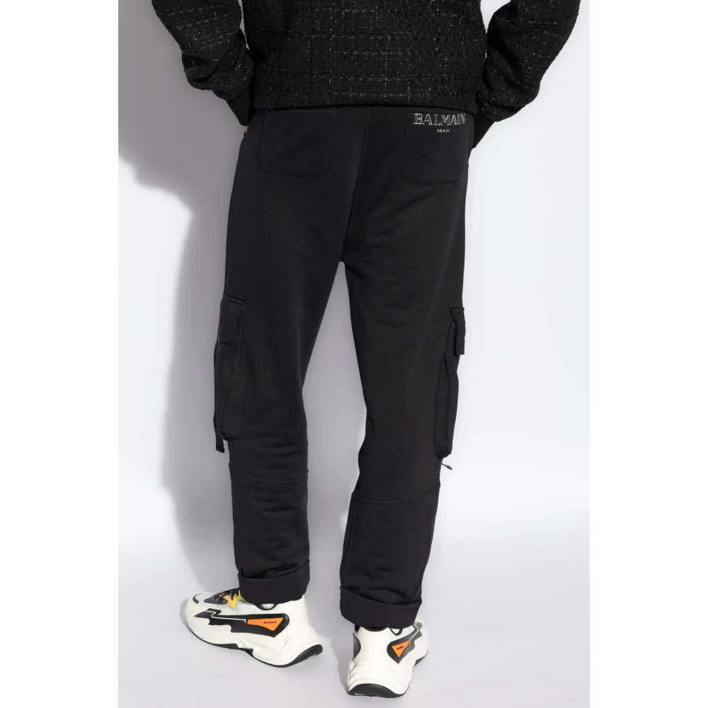 Balmain Sweatpants met Logo Black Heren