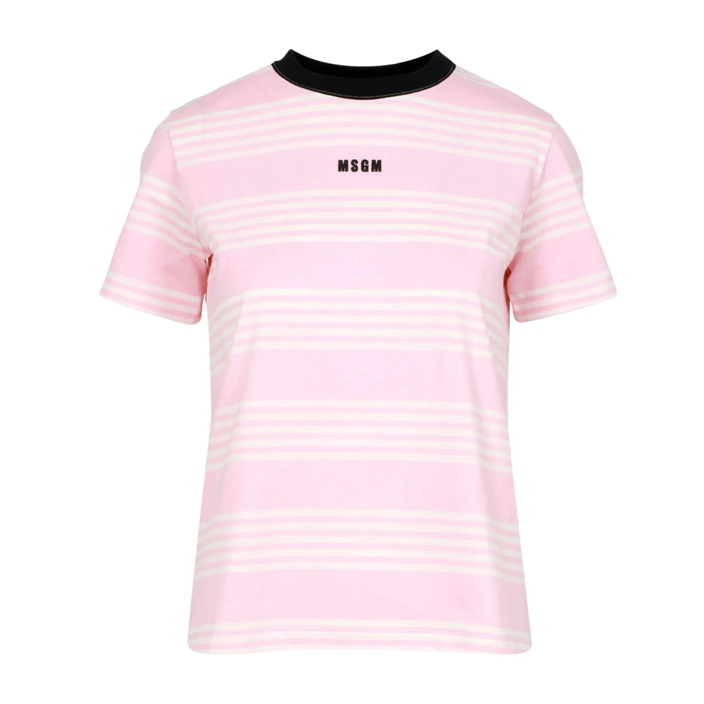 Msgm - Tops > T-Shirts - Pink - Msgm - Modalova