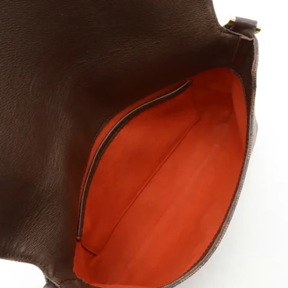 Louis Vuitton Vintage Pre-owned Plastic shoulder-bags Brown Dames