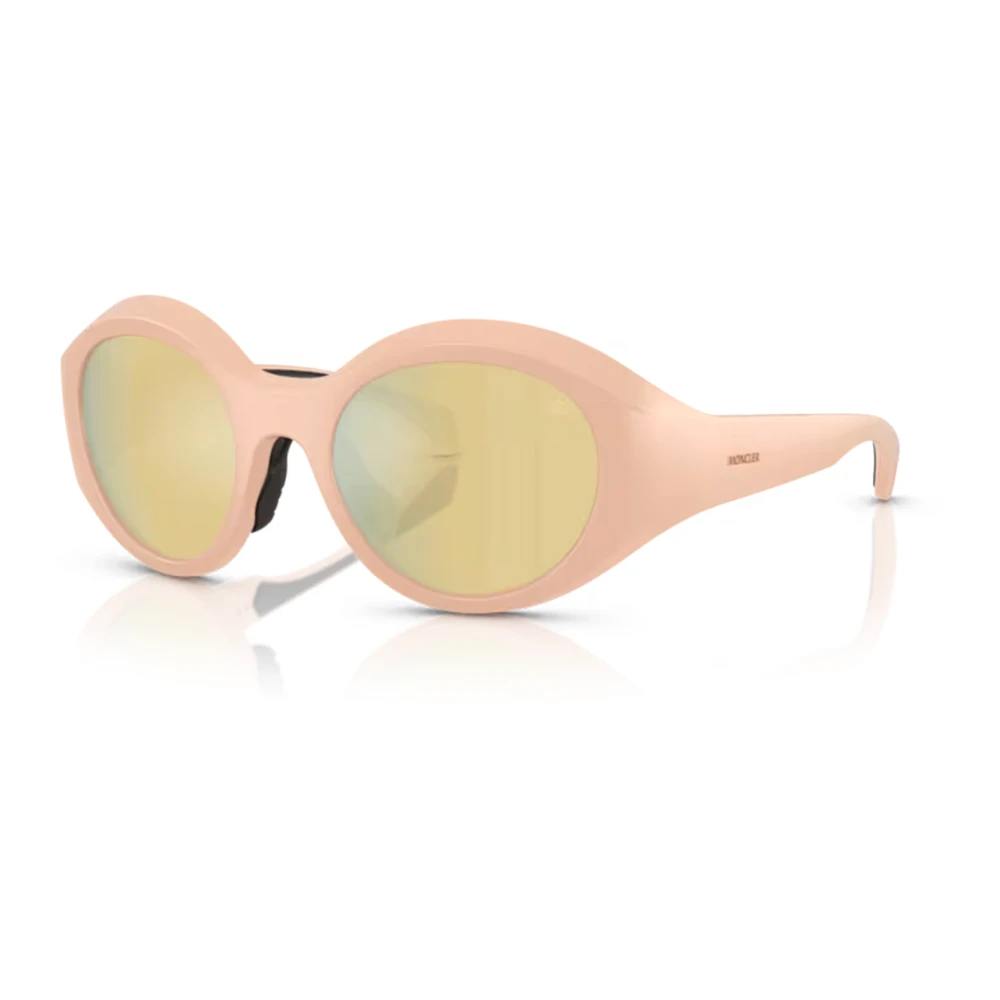 Moncler Unisex Pink Stylish Sunglasses In /Gold Mirror Medium