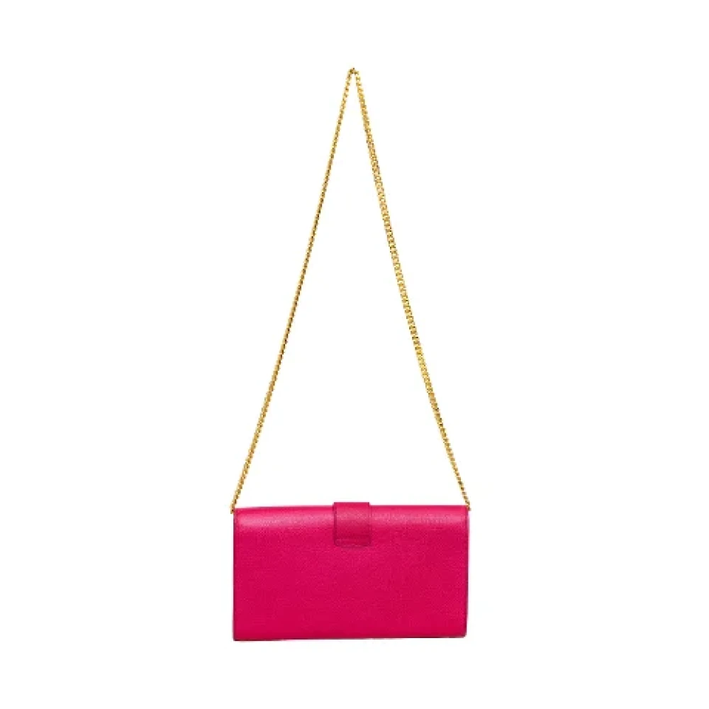 Yves Saint Laurent Vintage Pre-owned Leather shoulder-bags Pink Dames