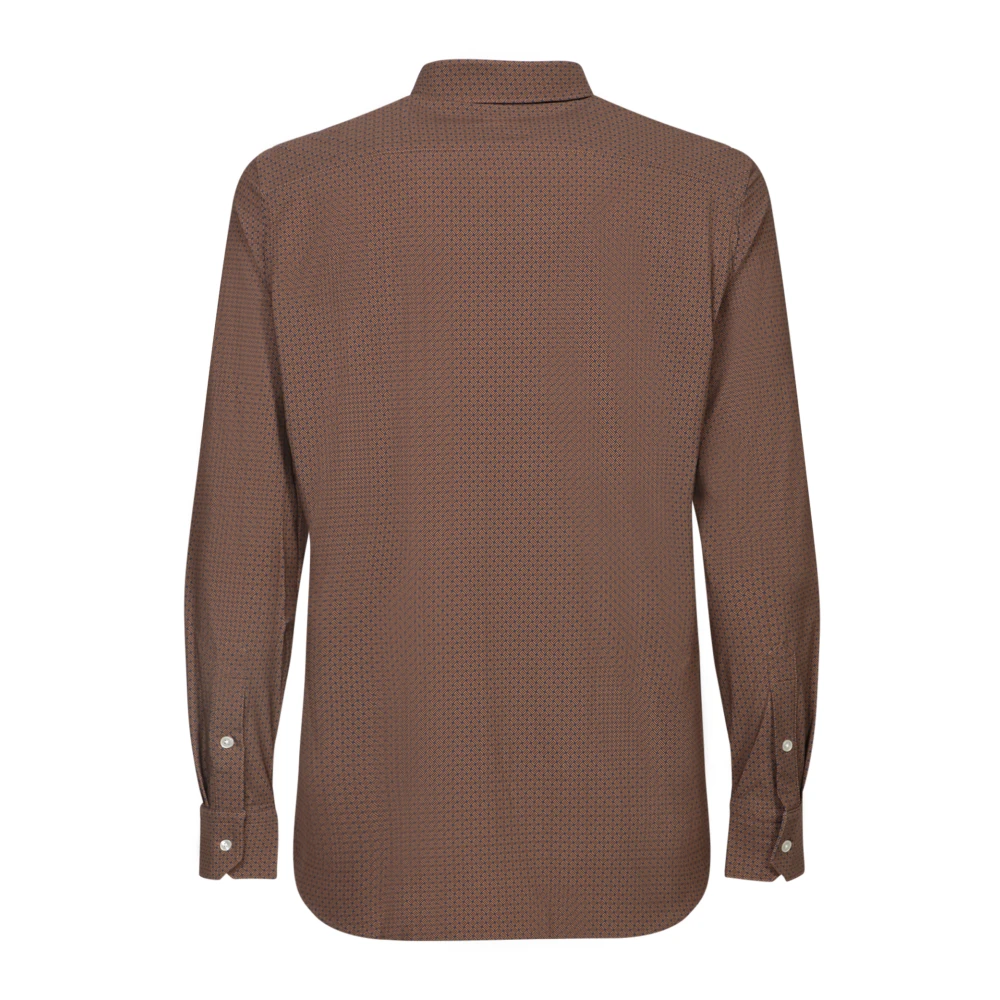 Dell'oglio Bruine Polo Shirt Elegante Stijl Brown Heren