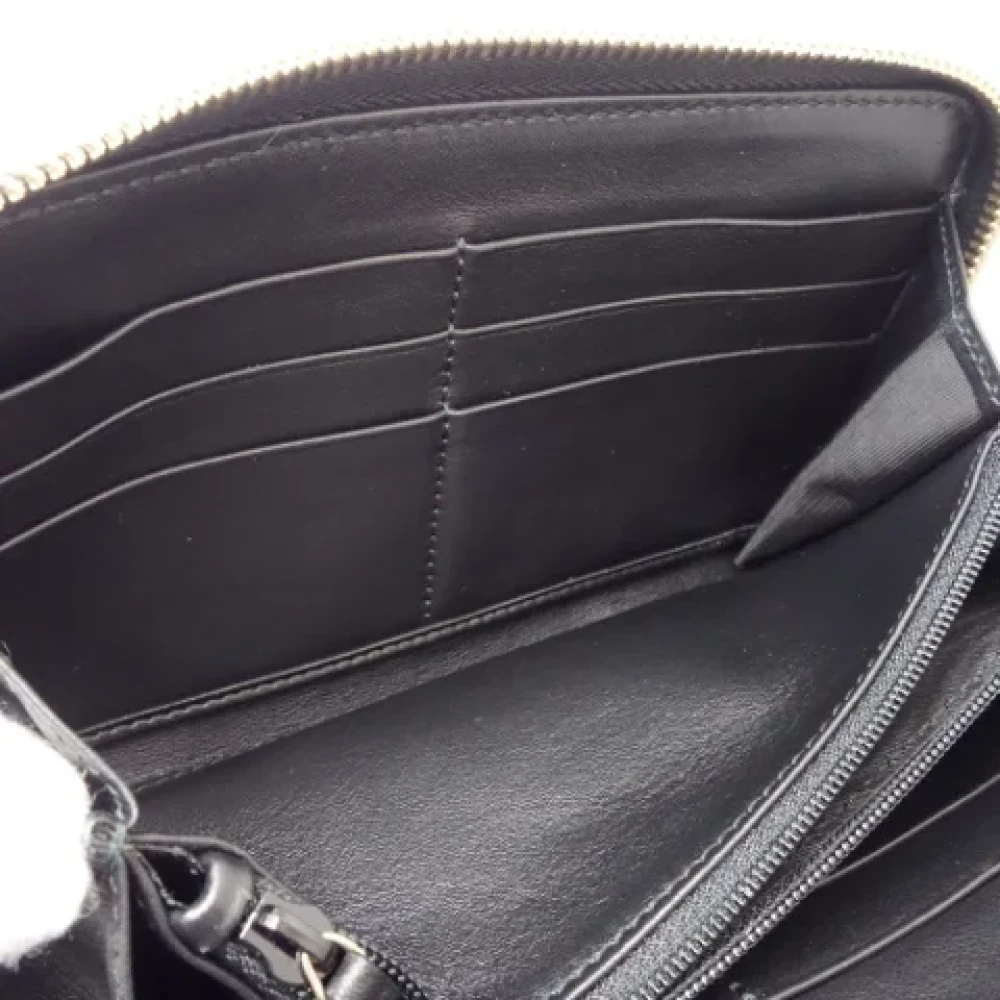Gucci Vintage Pre-owned Leather wallets Black Dames