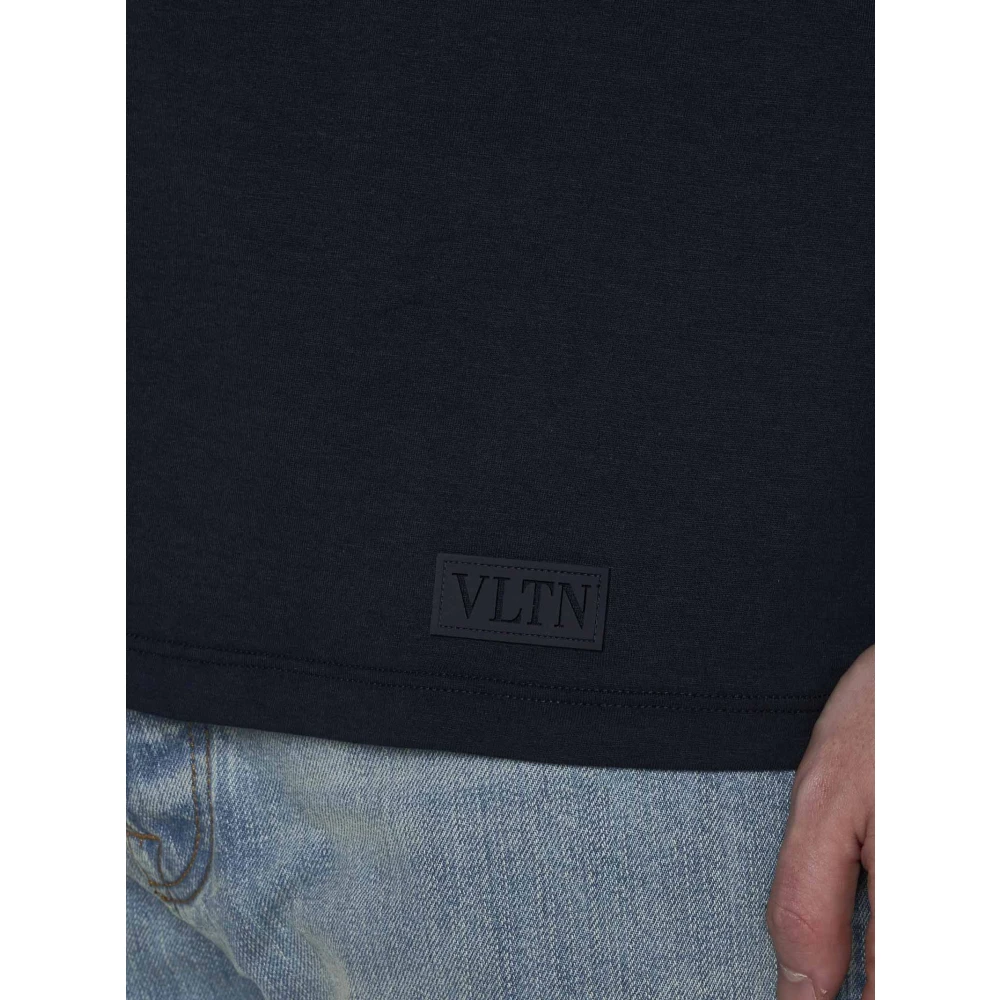 Valentino Blauwe T-shirts en Polos Blue Heren