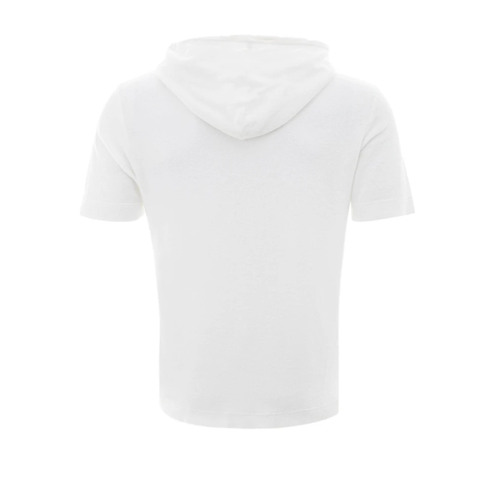 Gran Sasso Witte hoodie met halve mouwen White Heren