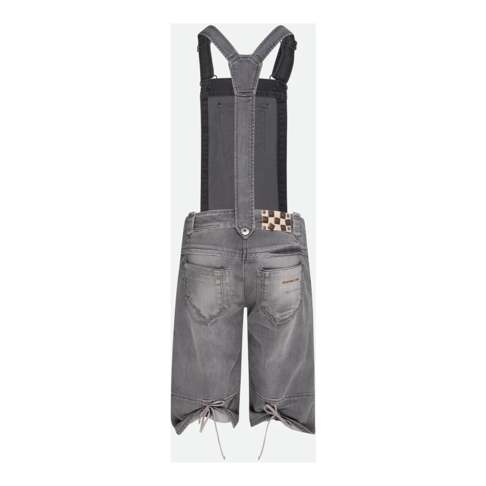 SPORTMAX Denim Grijze Overalls Gray Dames